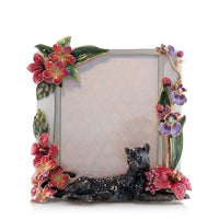 5" x 7" Floral Black Panther Picture Frame 
