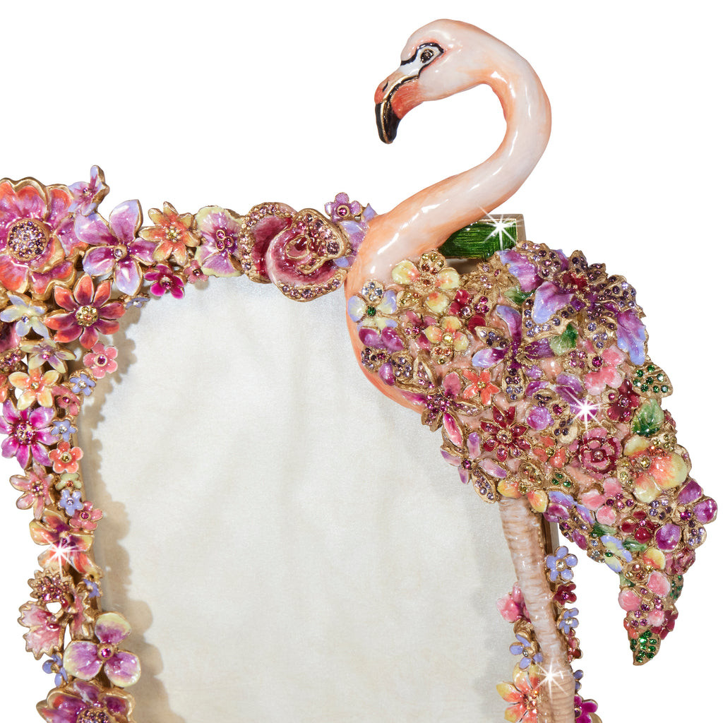 Agnes 5” x 7” Floral Flamingo Frame