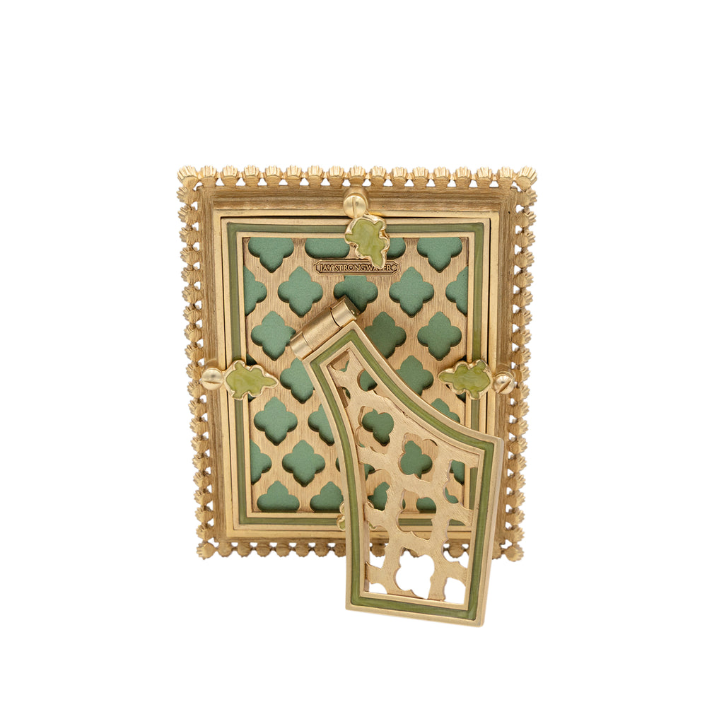 Emilia Stone Edge 3" x 4" Frame - Leaf Green