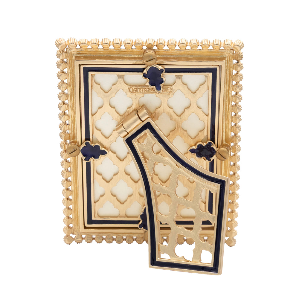 Emilia Stone Edge 3" x 4" Frame - Delft Garden