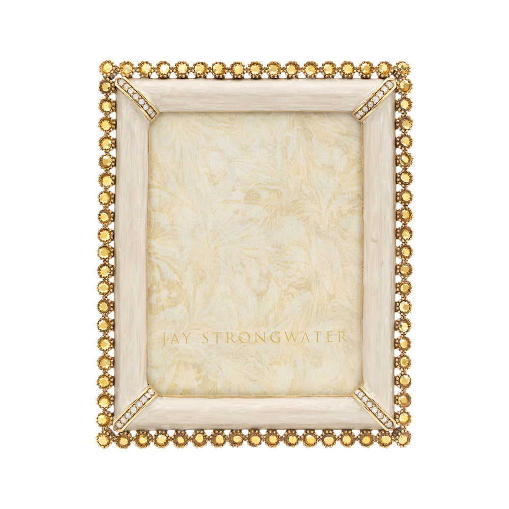 Lucas Stone Edge 5" x 7" Frame - Gold Clear Stone