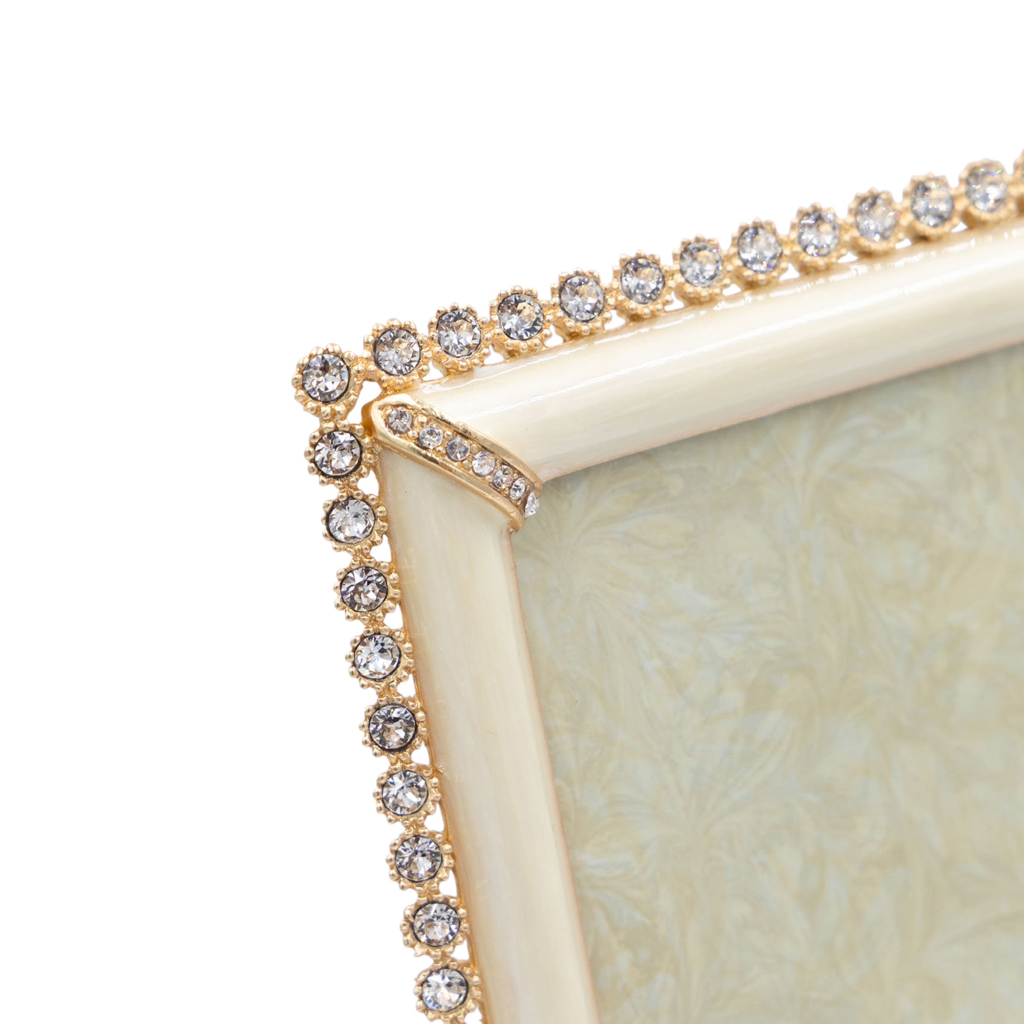 Lucas Stone Edge 5" x 7" Frame - Gold Clear Stone