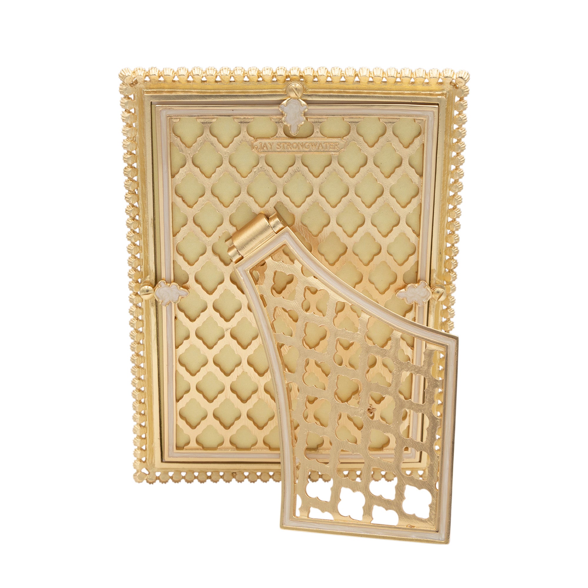 Lucas Stone Edge 5" x 7" Frame - Gold Clear Stone