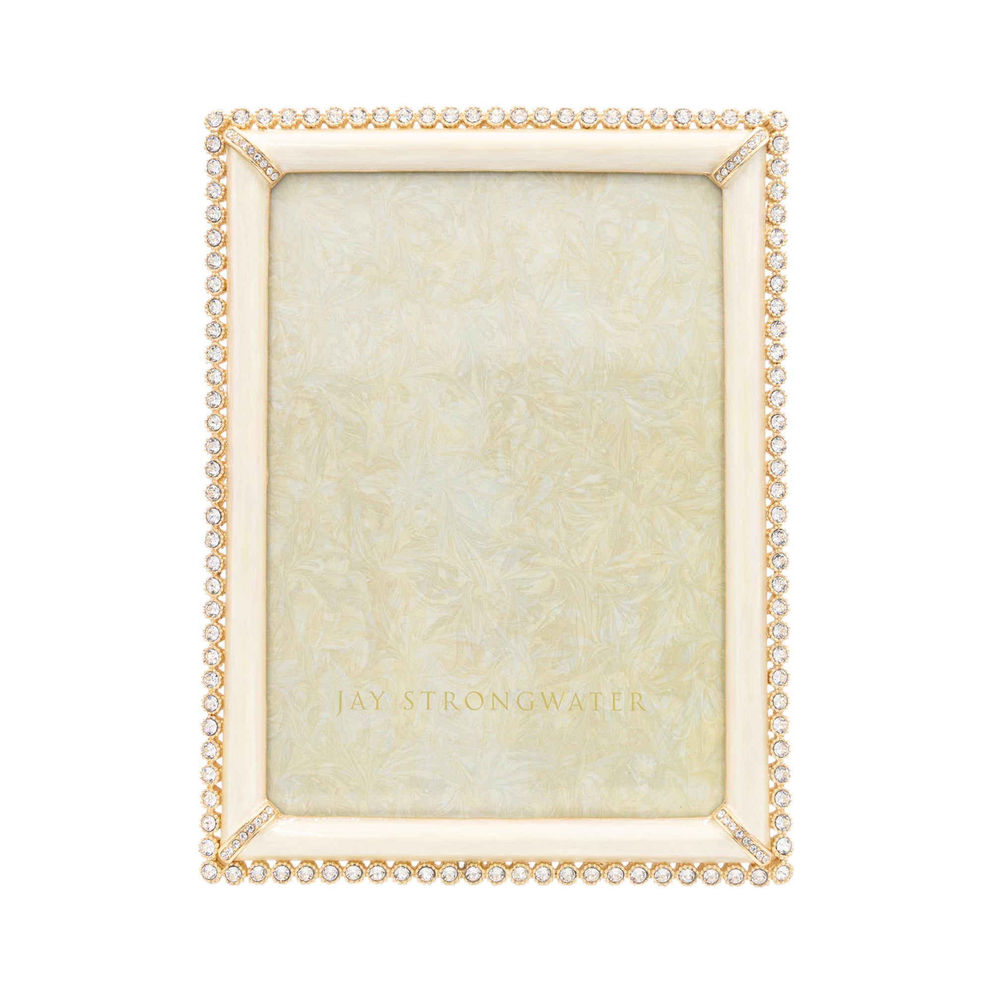 Lucas Stone Edge 5" x 7" Frame - Gold Clear Stone