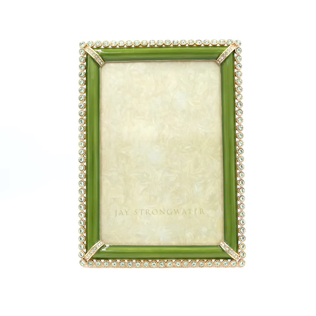 Lorraine Stone Edge 4" x 6" Frame - Leaf Green