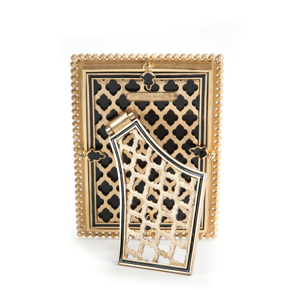 Lorraine Stone Edge 4" x 6" Frame - Black