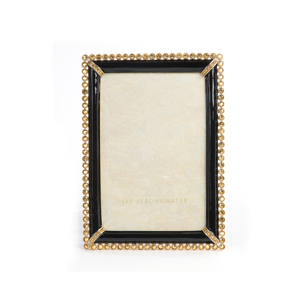 Lorraine Stone Edge 4" x 6" Frame - Black