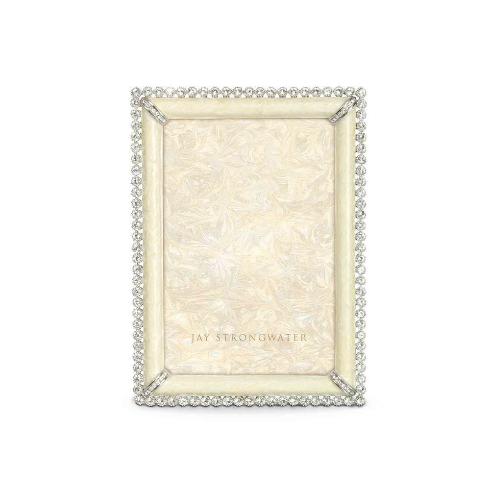 Lorraine Stone Edge 4" x 6" Frame - Crystal Pearl
