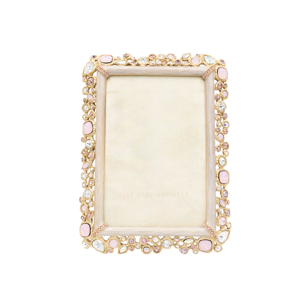 Emery Bejeweled 4" x 6" Frame - Baby Pink