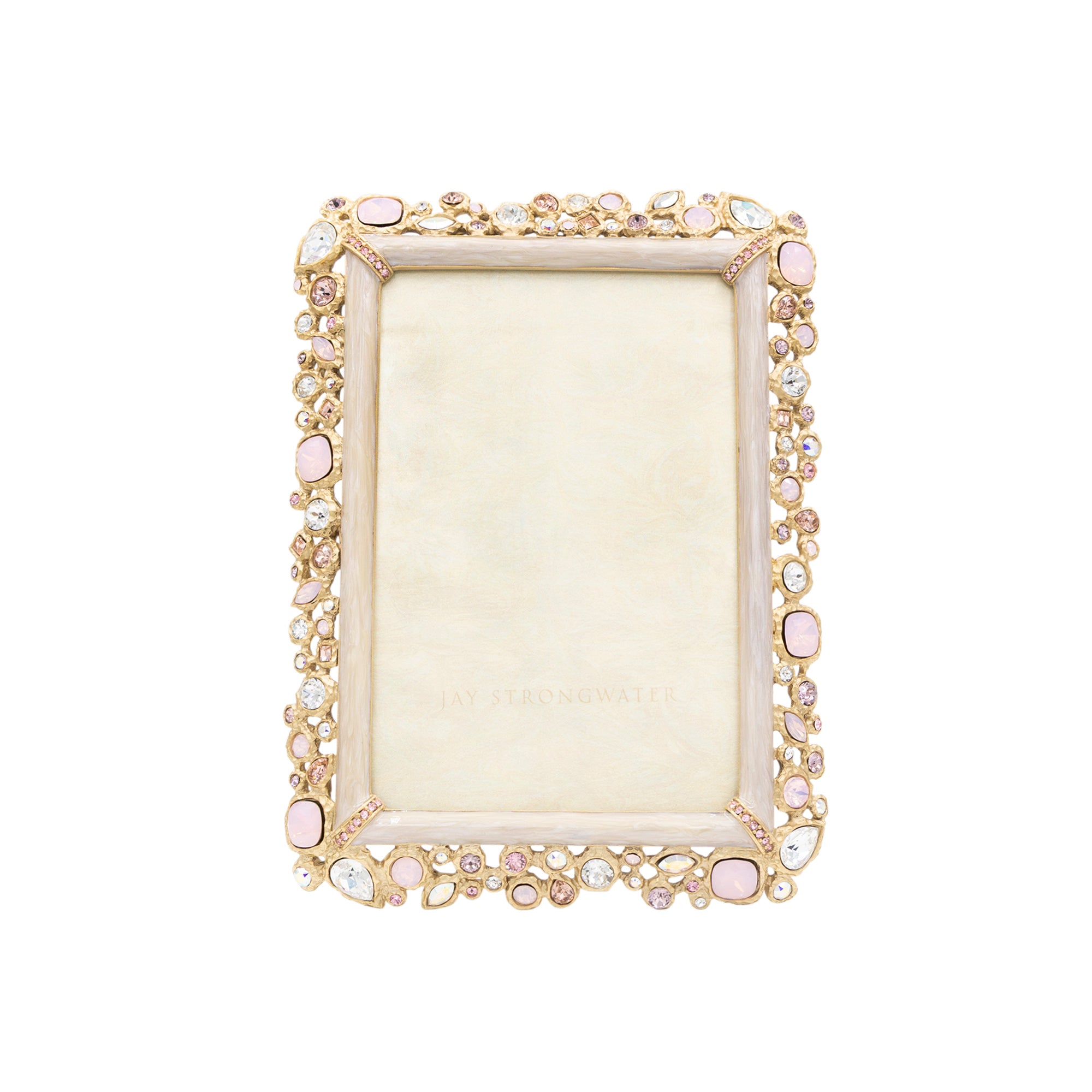Emery Bejeweled 4" x 6" Frame - Baby Pink