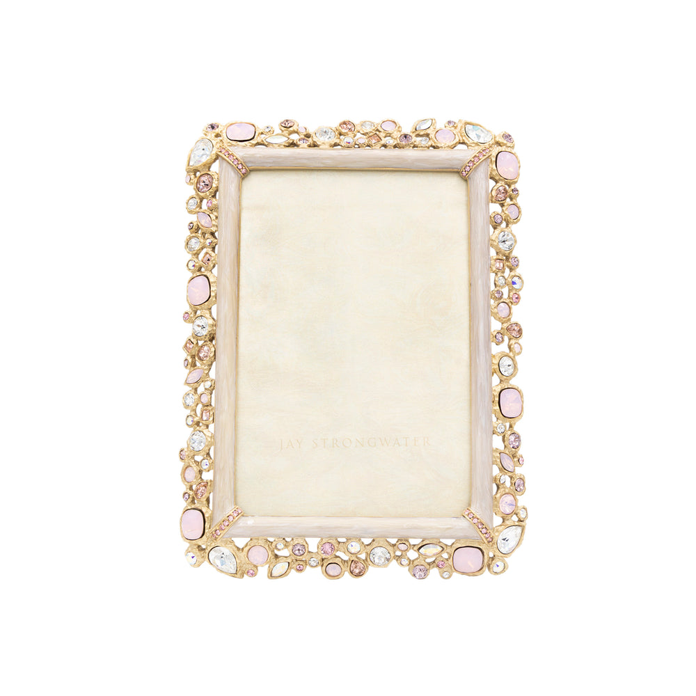 Emery Bejeweled 4" x 6" Frame - Baby Pink