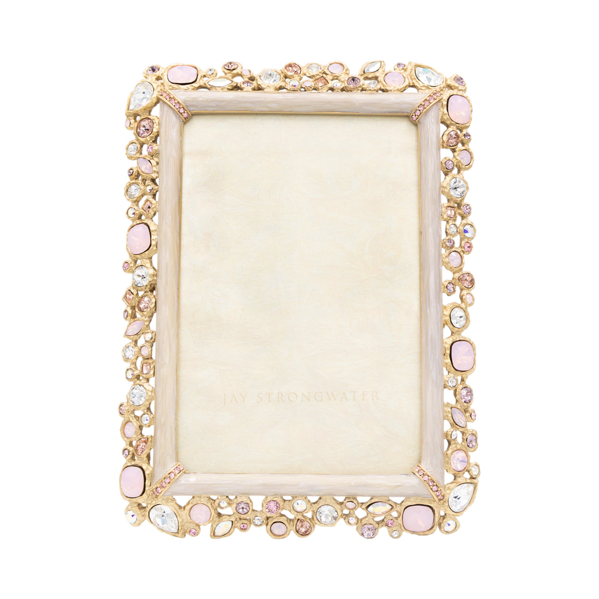 Emery Bejeweled 4" x 6" Frame - Baby Pink