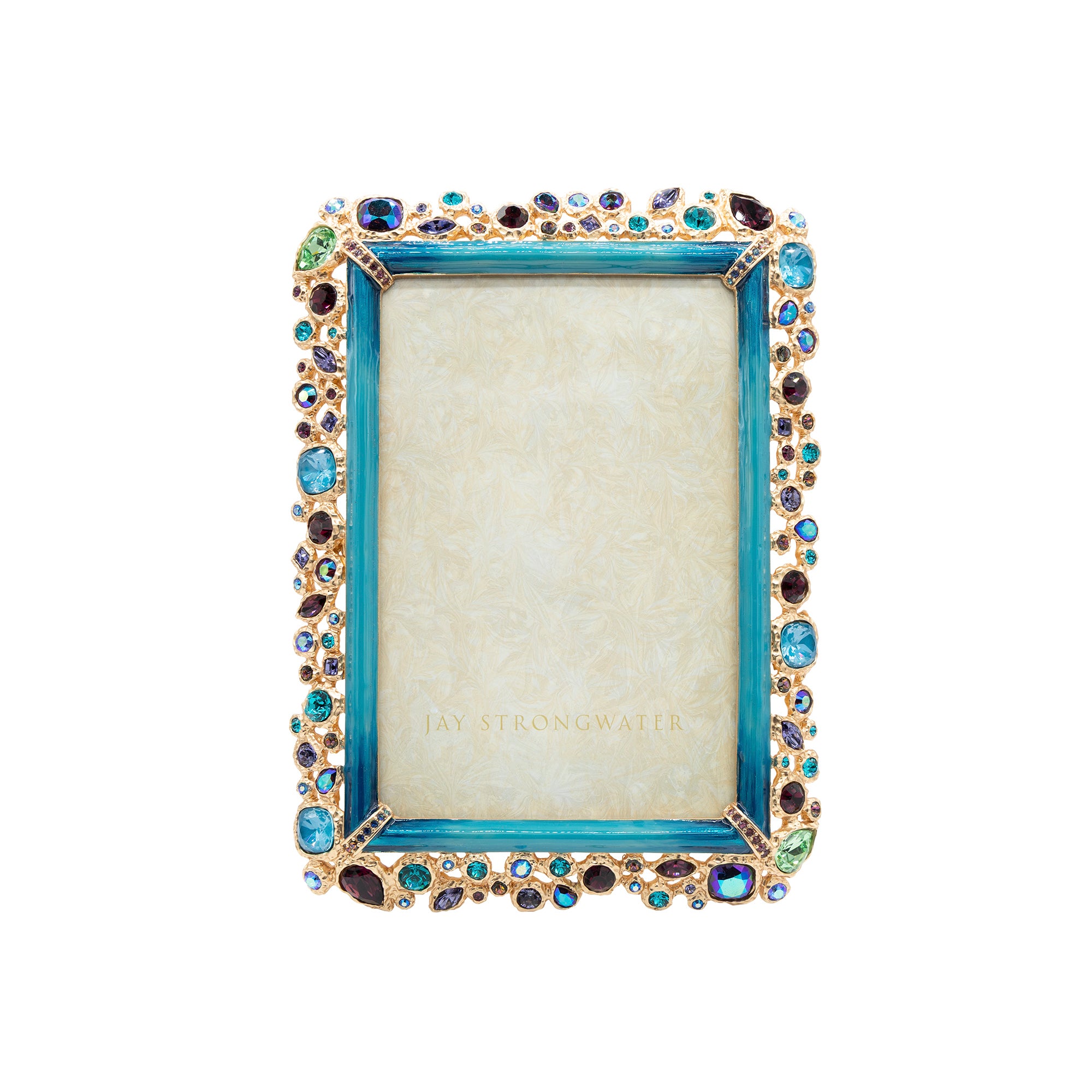 Emery Bejeweled 4" x 6" Frame - Peacock