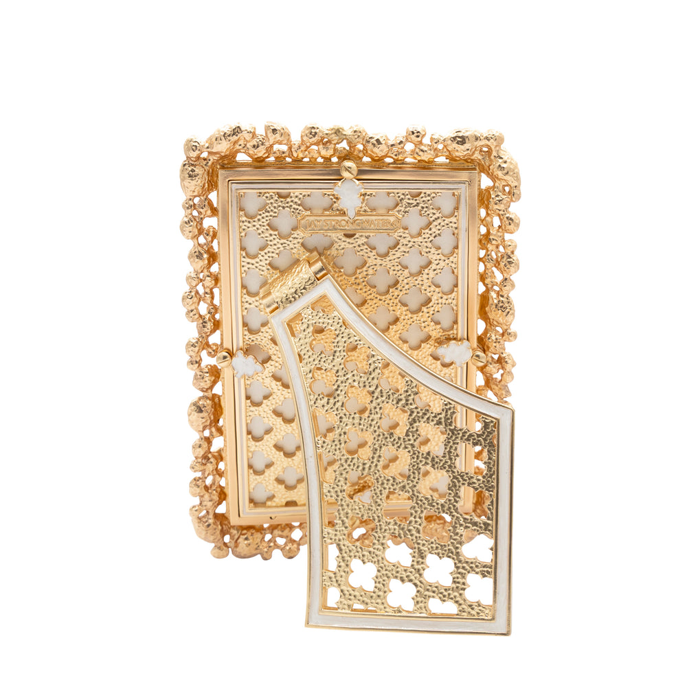 Emery Bejeweled 4" x 6" Frame - White Opal