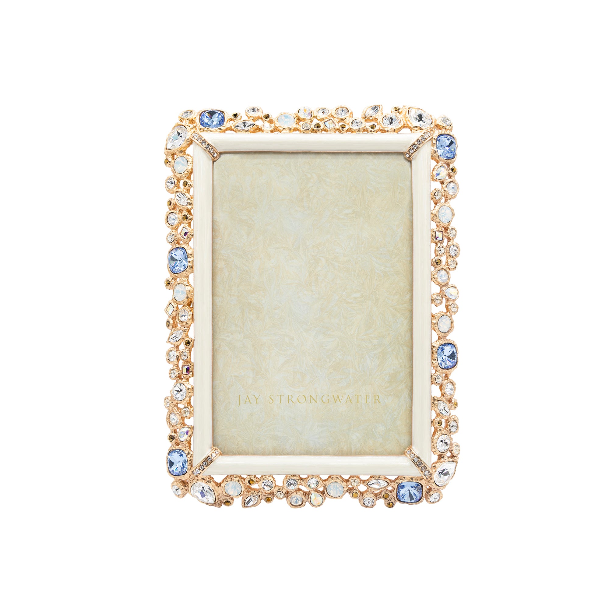Emery Bejeweled 4" x 6" Frame - White Opal