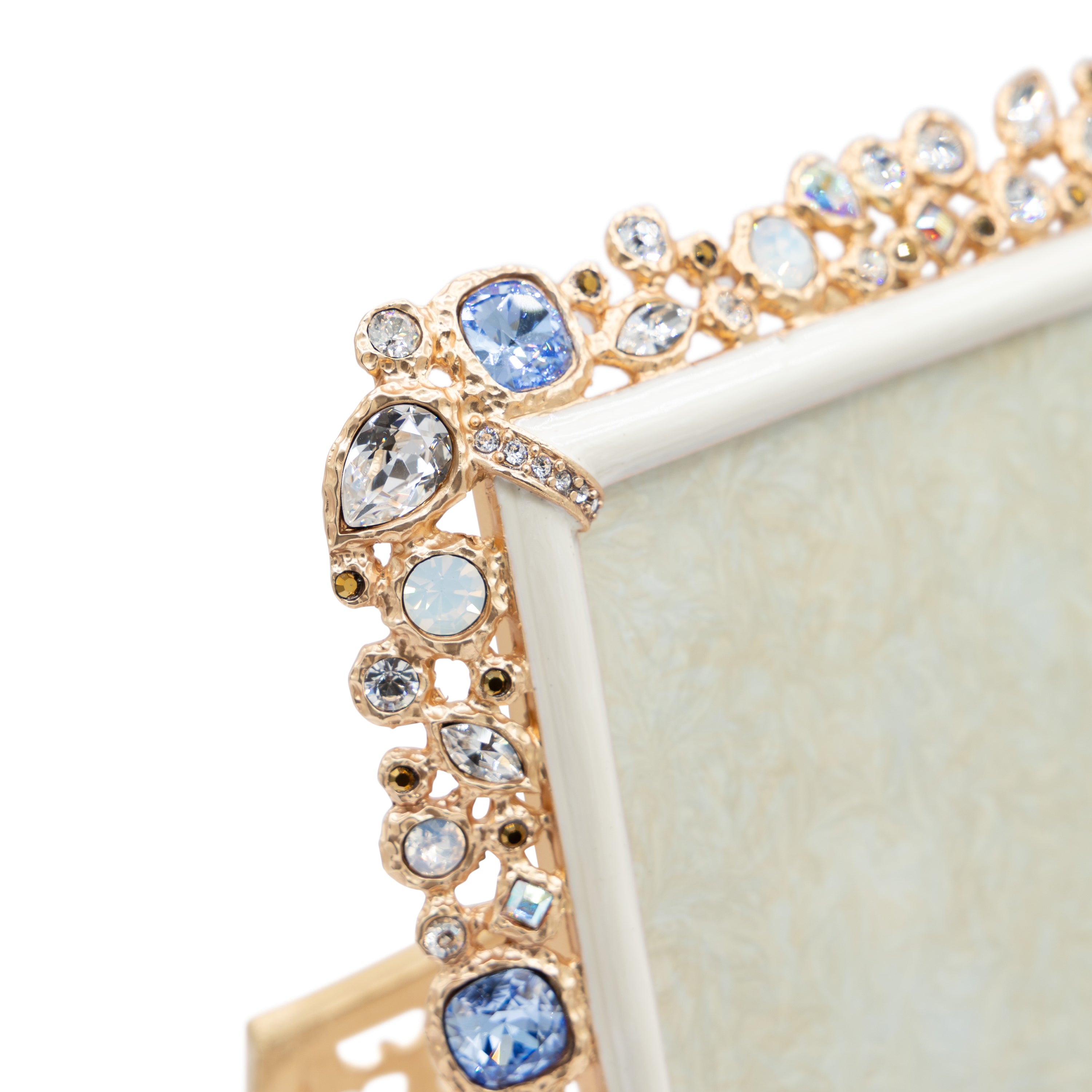 4" x 6" White Opal - Emery Bejeweled Frame 