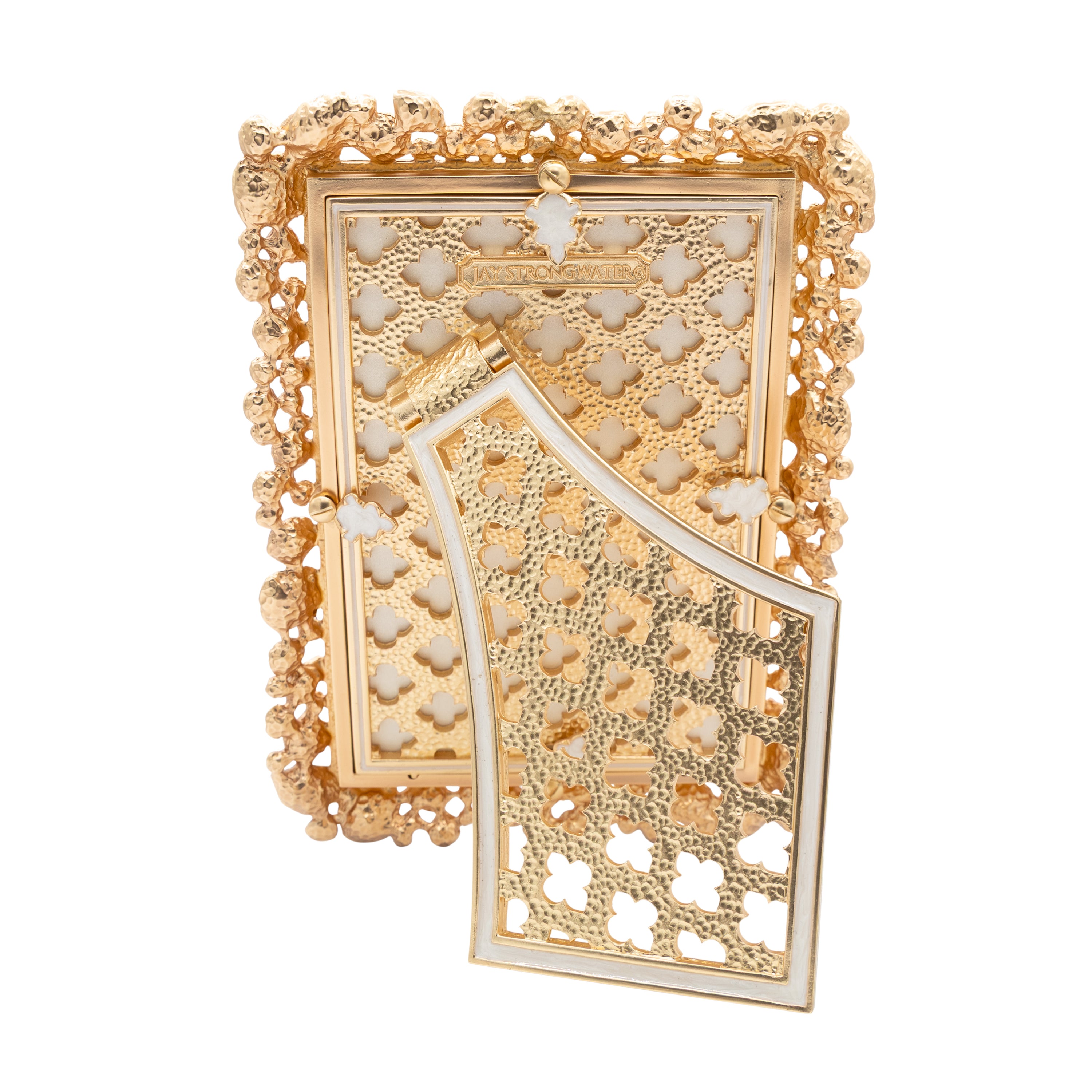 4" x 6" White Opal - Emery Bejeweled Frame 