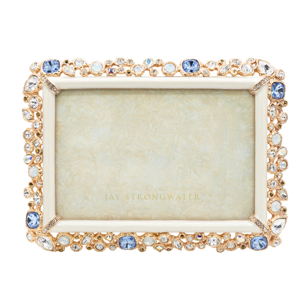 Emery Bejeweled 4" x 6" Frame - White Opal
