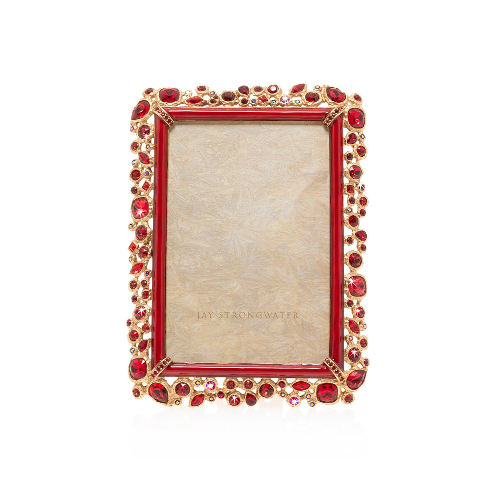 Emery Bejeweled 4" x 6" Frame - Ruby