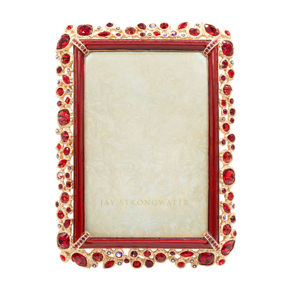 Emery Bejeweled 4" x 6" Frame - Ruby