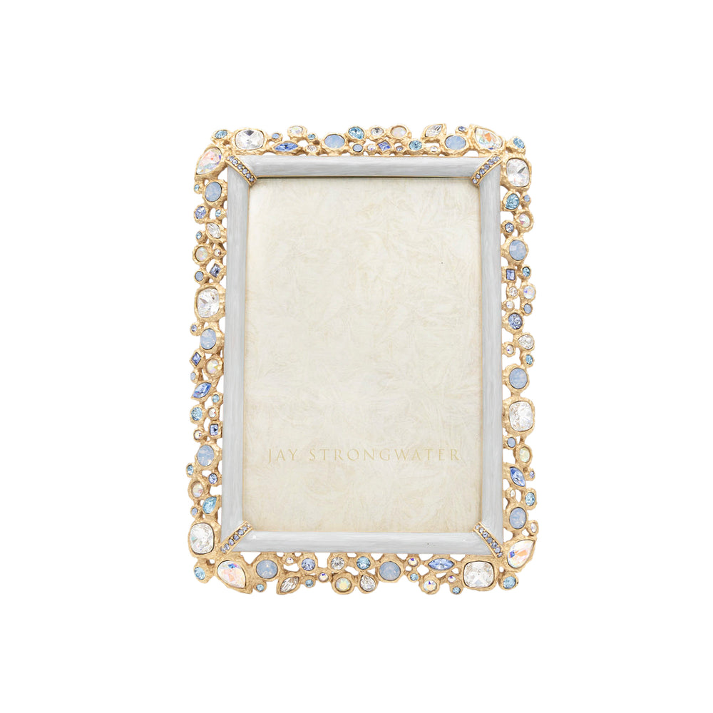 Emery Bejeweled 4" x 6" Frame - Baby Blue