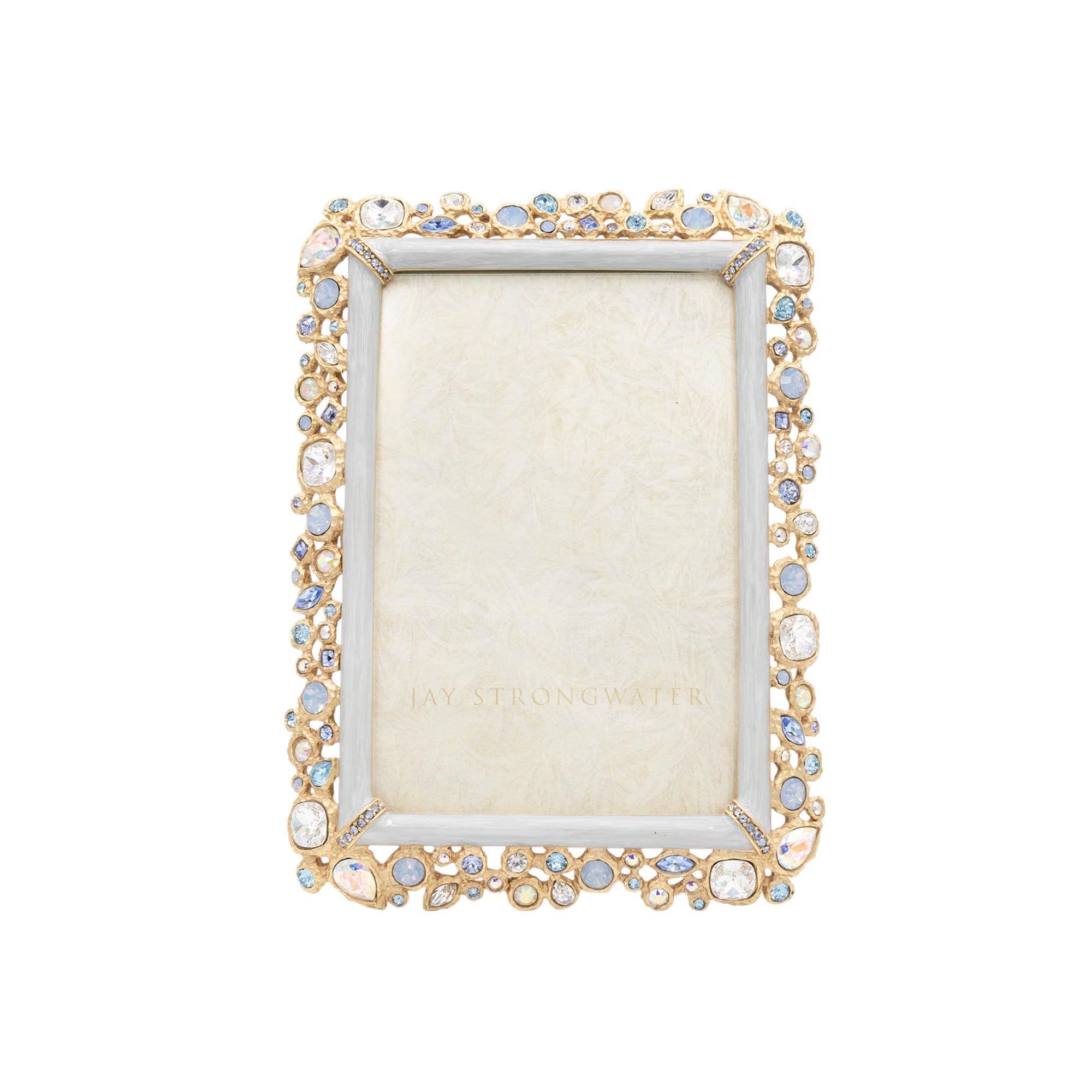 Emery Bejeweled 4" x 6" Frame - Baby Blue