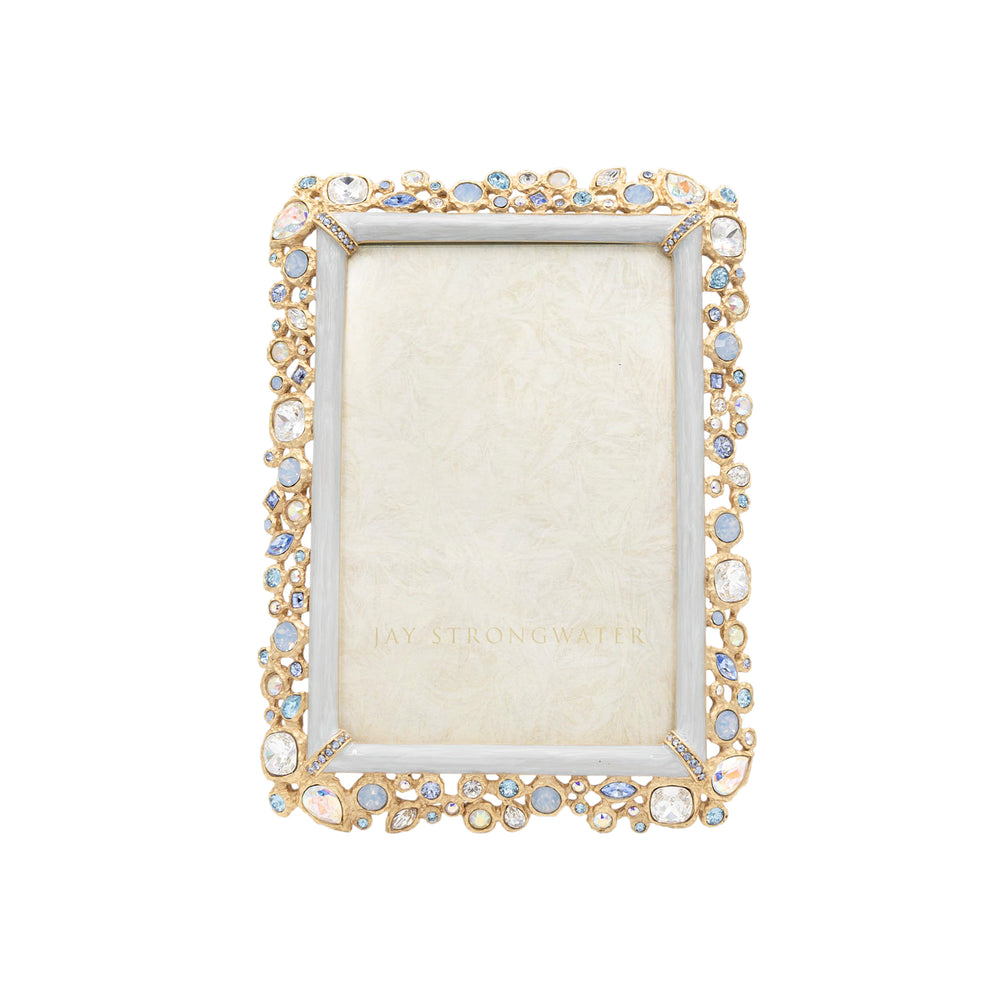 Emery Bejeweled 4" x 6" Frame - Baby Blue