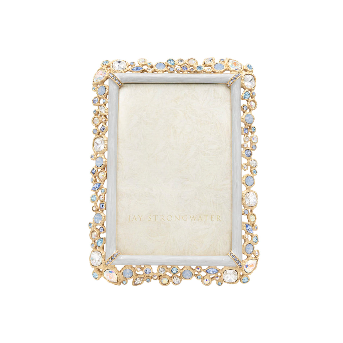 Emery Bejeweled 4" x 6" Frame - Baby Blue