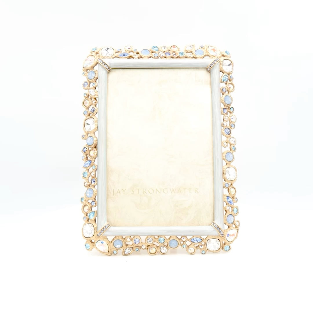Emery Bejeweled 4" x 6" Frame - Baby Blue