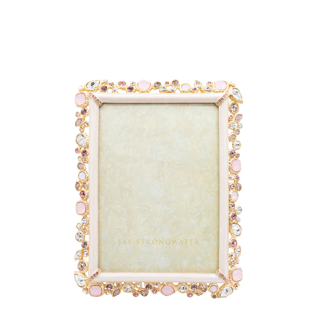 Leslie Bejeweled 5" x 7" Frame - Baby Pink