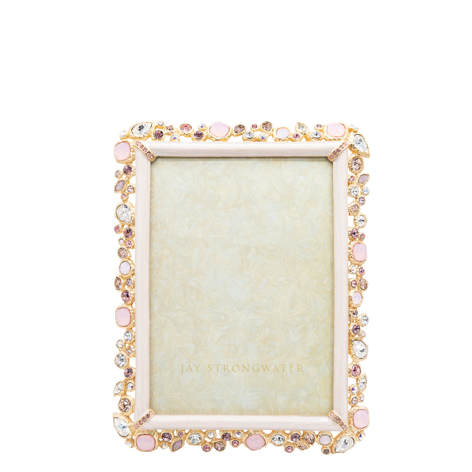 Leslie Bejeweled 5" x 7" Frame - Baby Pink