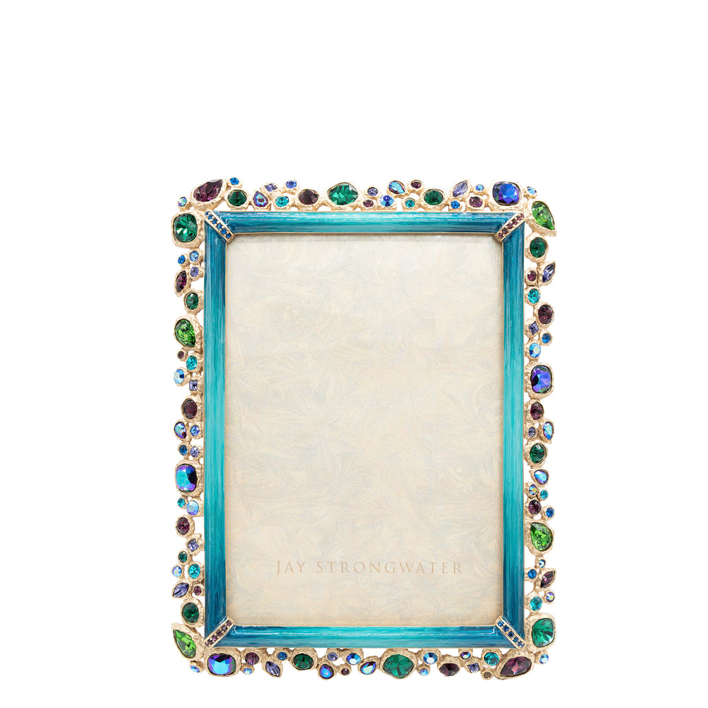 Leslie Bejeweled 5" x 7" Frame - Peacock
