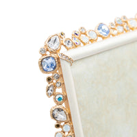 5" x 7" White Opal - Leslie Bejeweled Frame