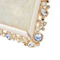 5" x 7" White Opal - Leslie Bejeweled Frame