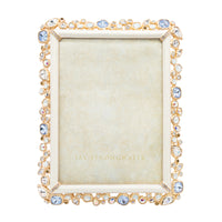 5" x 7" White Opal - Leslie Bejeweled Frame