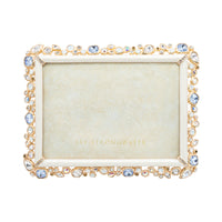 5" x 7" White Opal - Leslie Bejeweled Frame