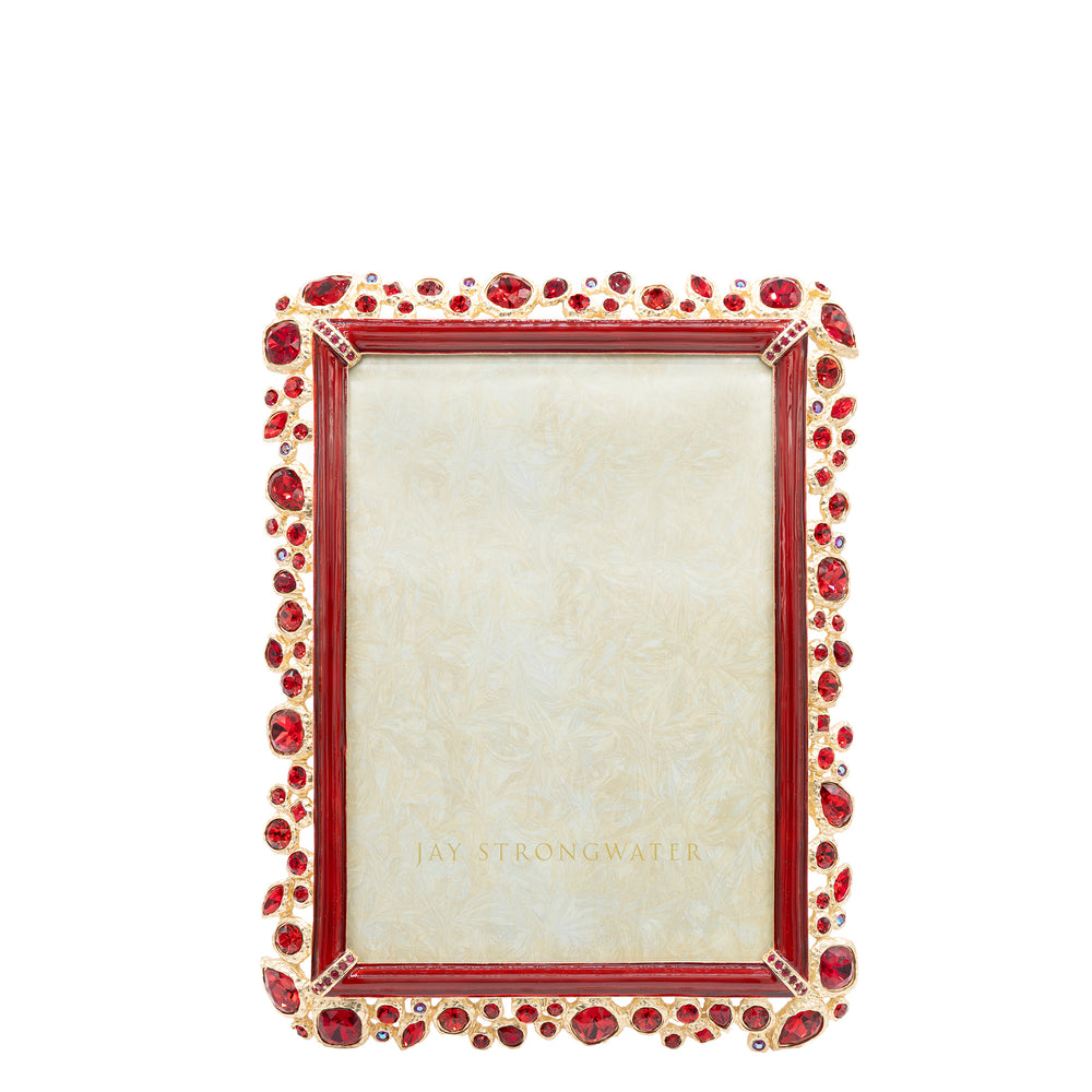 Leslie Bejeweled 5" x 7" Frame - Ruby
