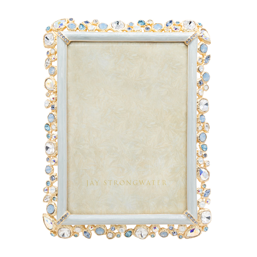 5" x 7" Baby Blue - Leslie Bejeweled Frame