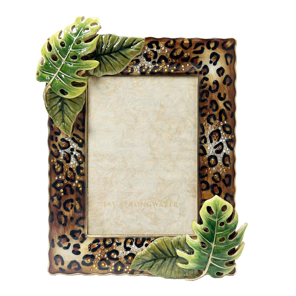 Orion Leopard Print and Palm Leaf 5" x 7" Frame