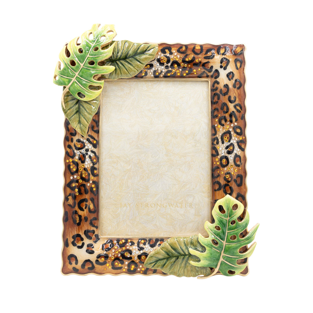 Orion Leopard Print and Palm Leaf 5" x 7" Frame