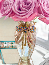 Gold - Bejeweled - Vase