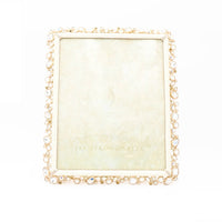 8" x 10" White Opal - Theo Bejeweled Frame