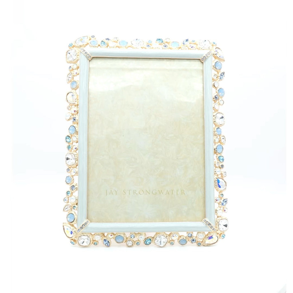 5" x 7" Baby Blue - Leslie Bejeweled Frame
