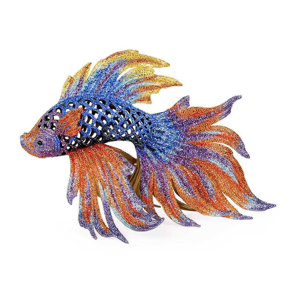 betta fish trinket box Jay Strongwater Namoko Fighting Fish Overstoned SDH1856-230