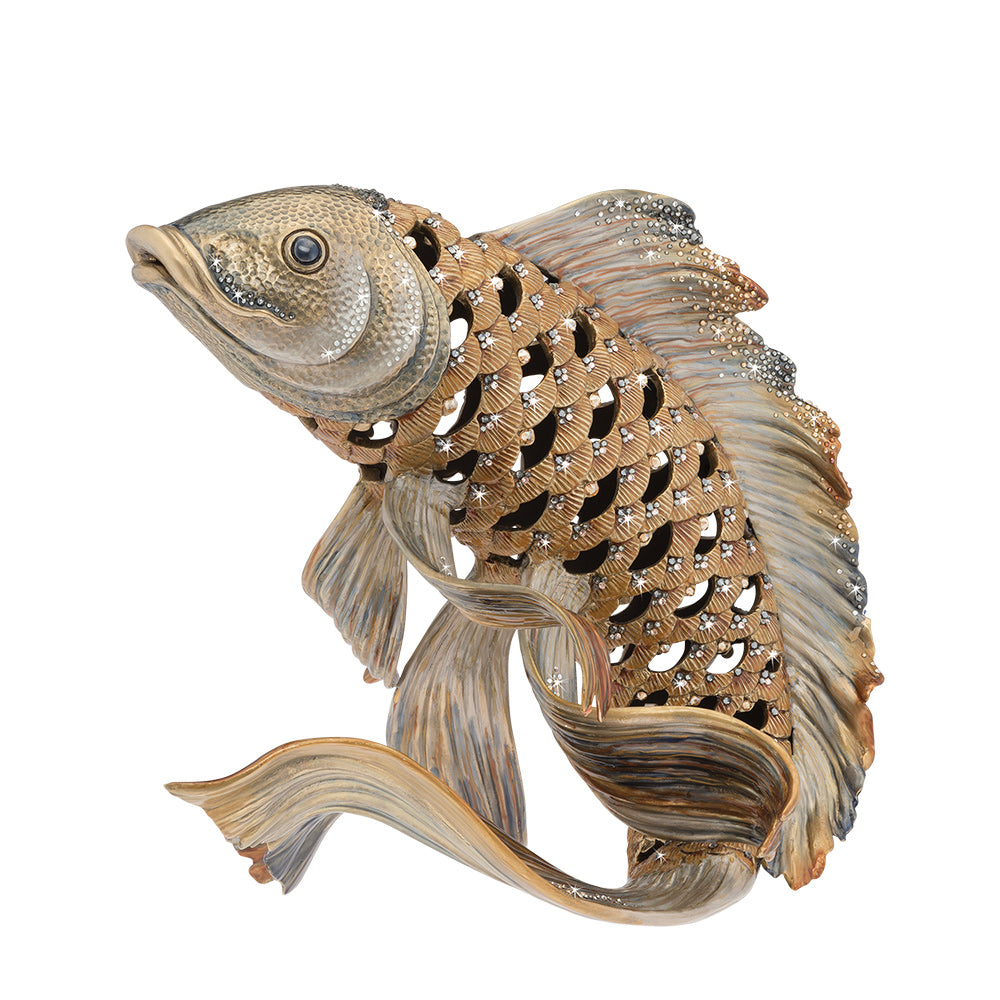 Brown - Koi Fish - Statue