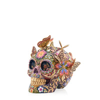 Skull with Butterflies Figurine 