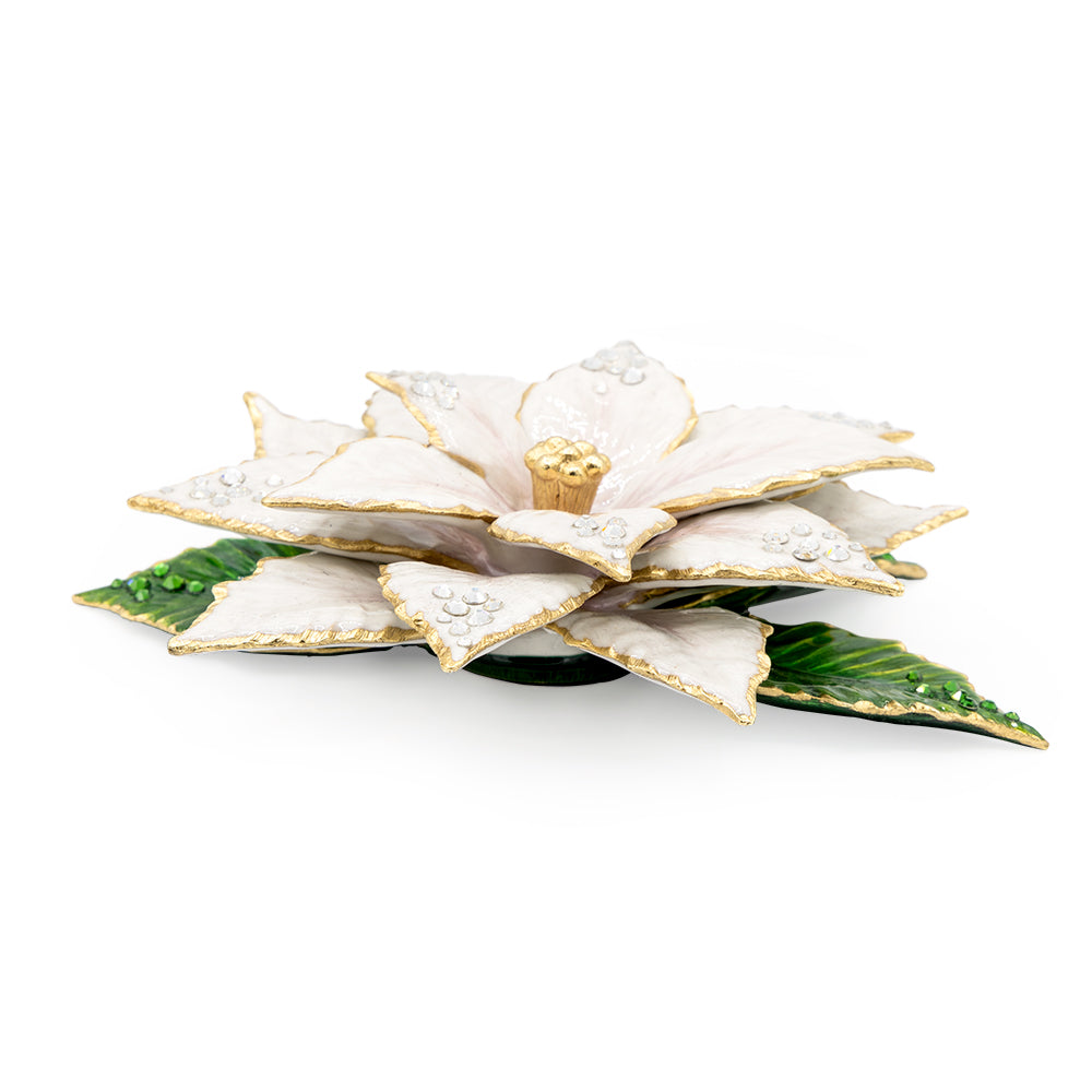 White Poinsettia Objet