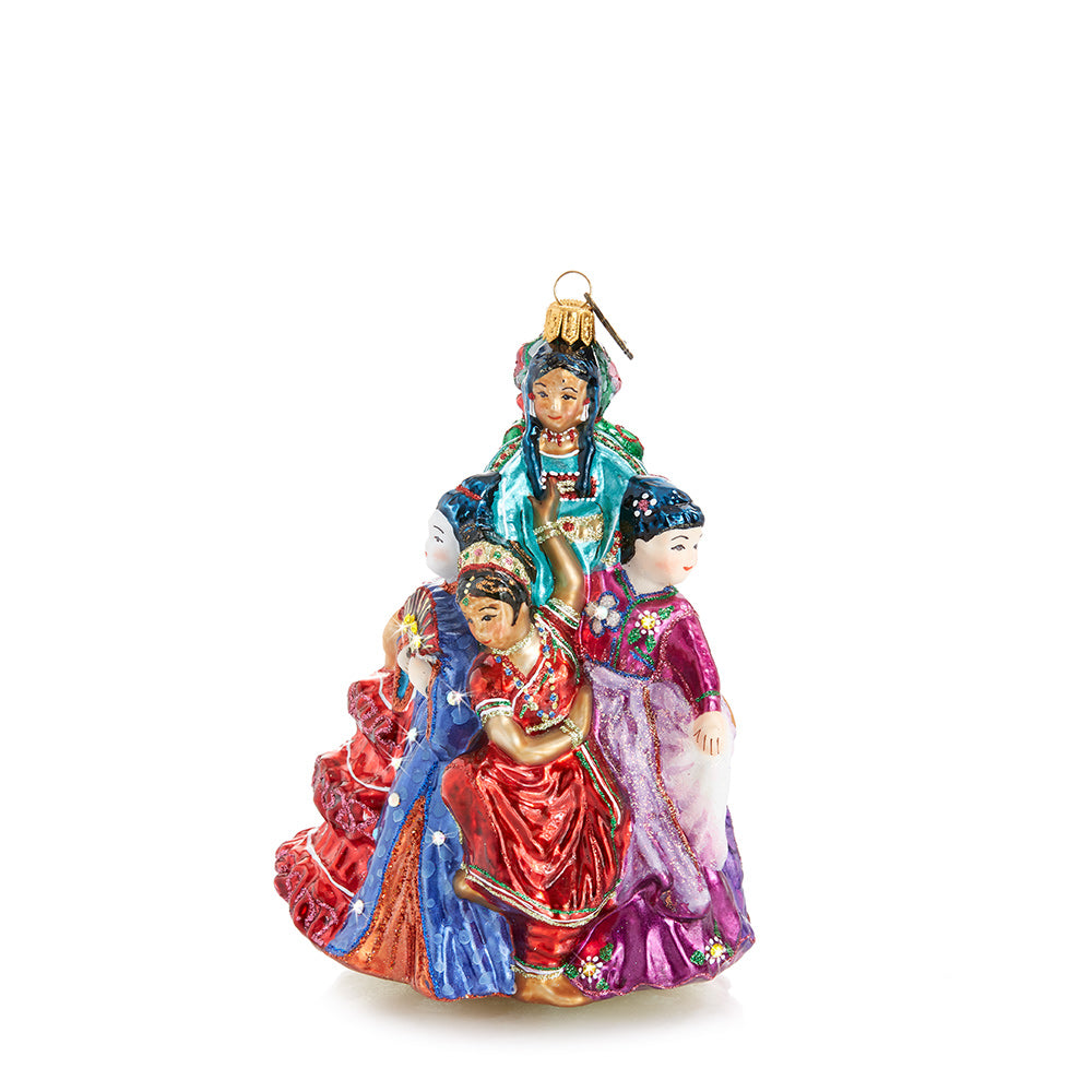 Nine Ladies Dancing Ornament | Jay Strongwater