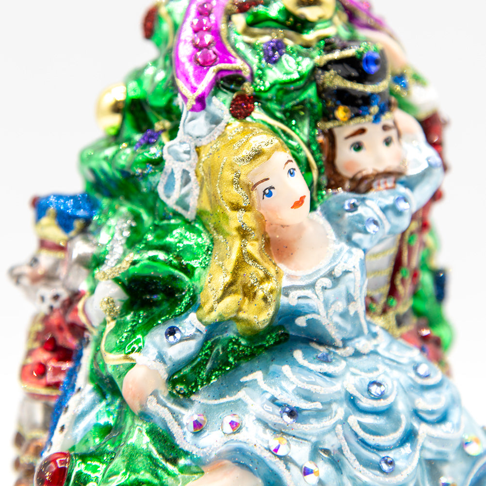 Clara and the Nutcracker Glass Ornament