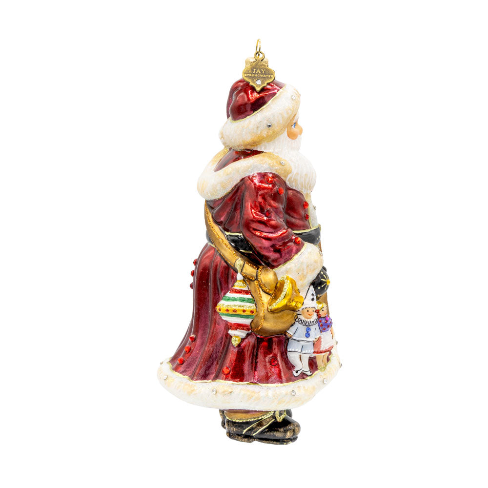 Santa's Arm Full Of Gifts Ornament
